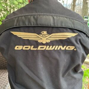 Honda Goldwing Jacket L Black Motorcycle Rider Collection Vintage InterSport